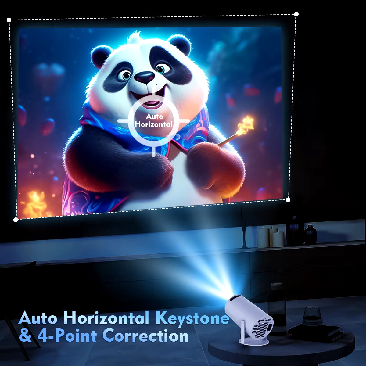 Projector 4K Android 11 HY300 Pro Wifi6 260ANSI Allwinner H713 BT5.0 1080P 1280*720P Cinema Outdoor Portable Projetors